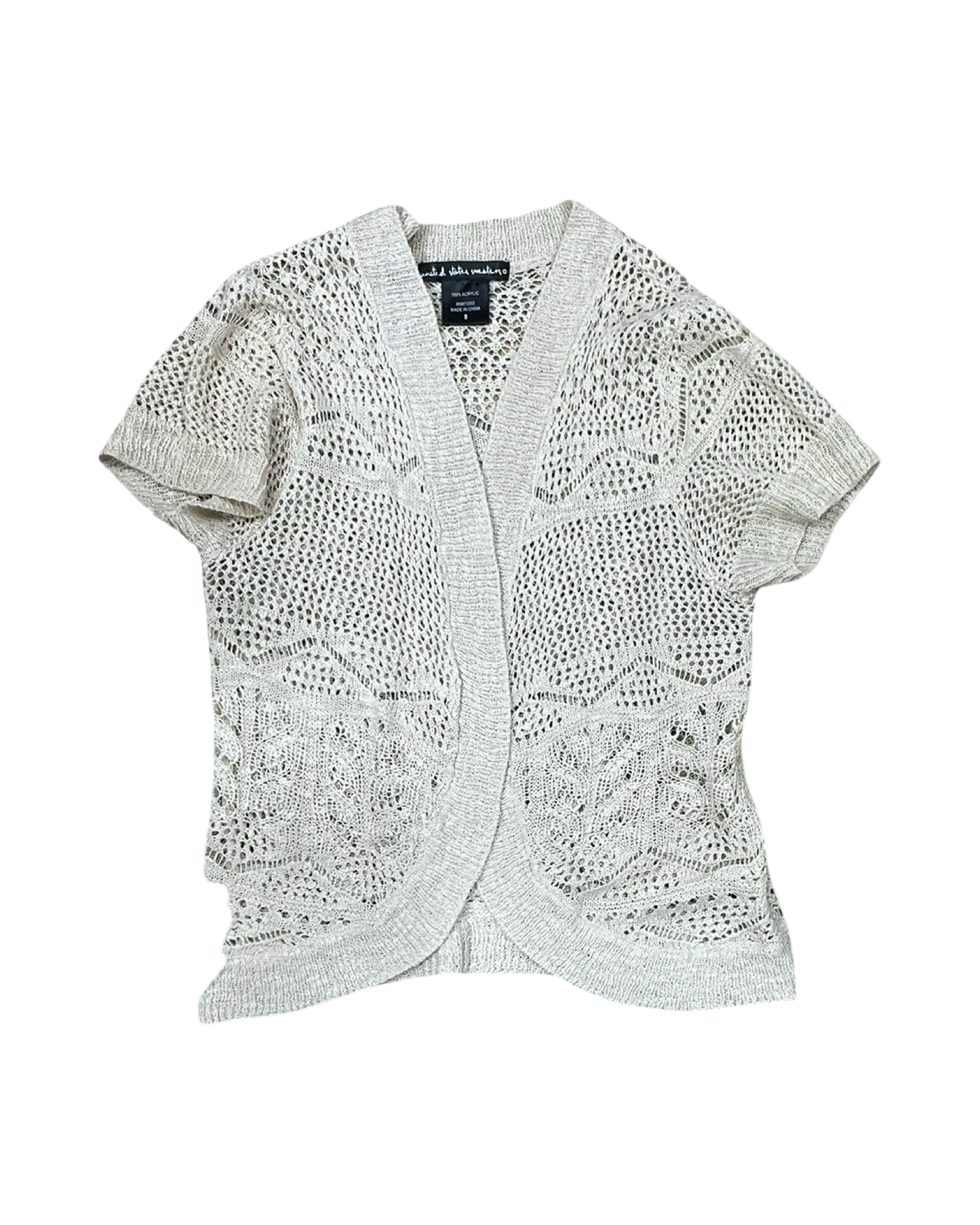 Cardigan By United States Sweaters In Beige, Size:S