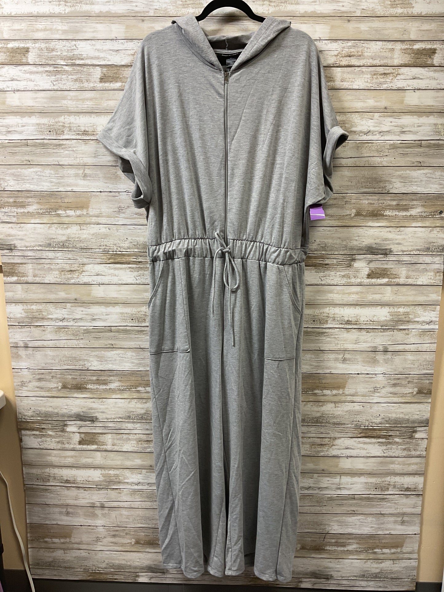 Jumpsuit By Ashley Stewart In Grey, Size:2X