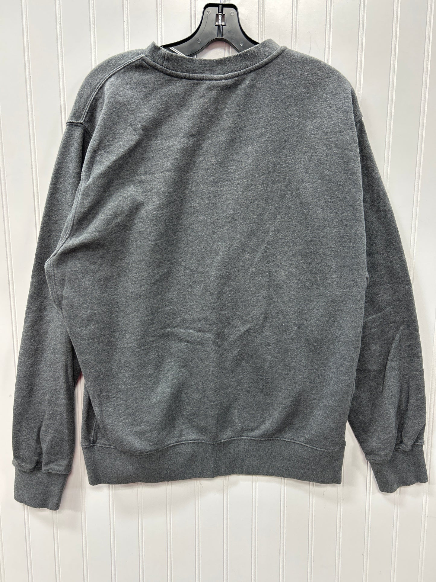 Athletic Sweatshirt Crewneck By Nike Apparel In Grey, Size:L