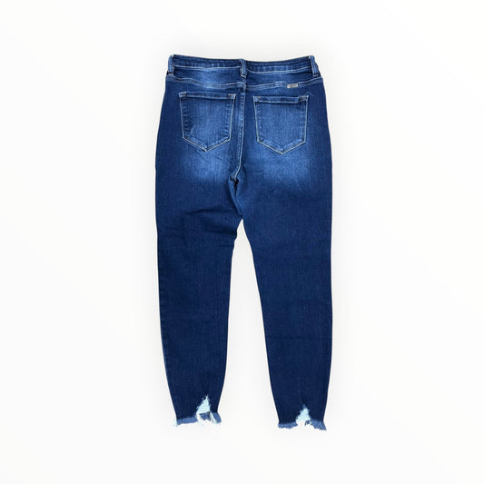Jeans Skinny By Kancan In Blue Denim, Size:10