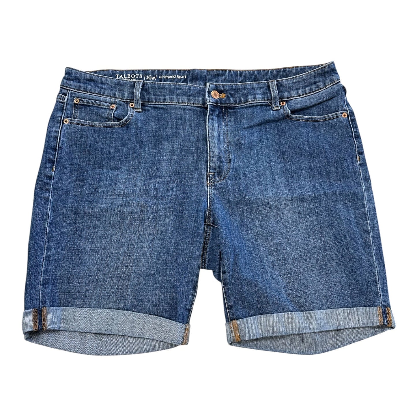 Shorts By Talbots In Blue Denim, Size:16