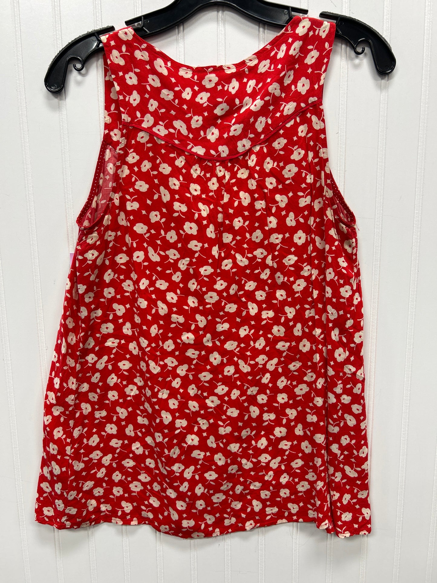 Top Sleeveless By Maeve In Red, Size:S