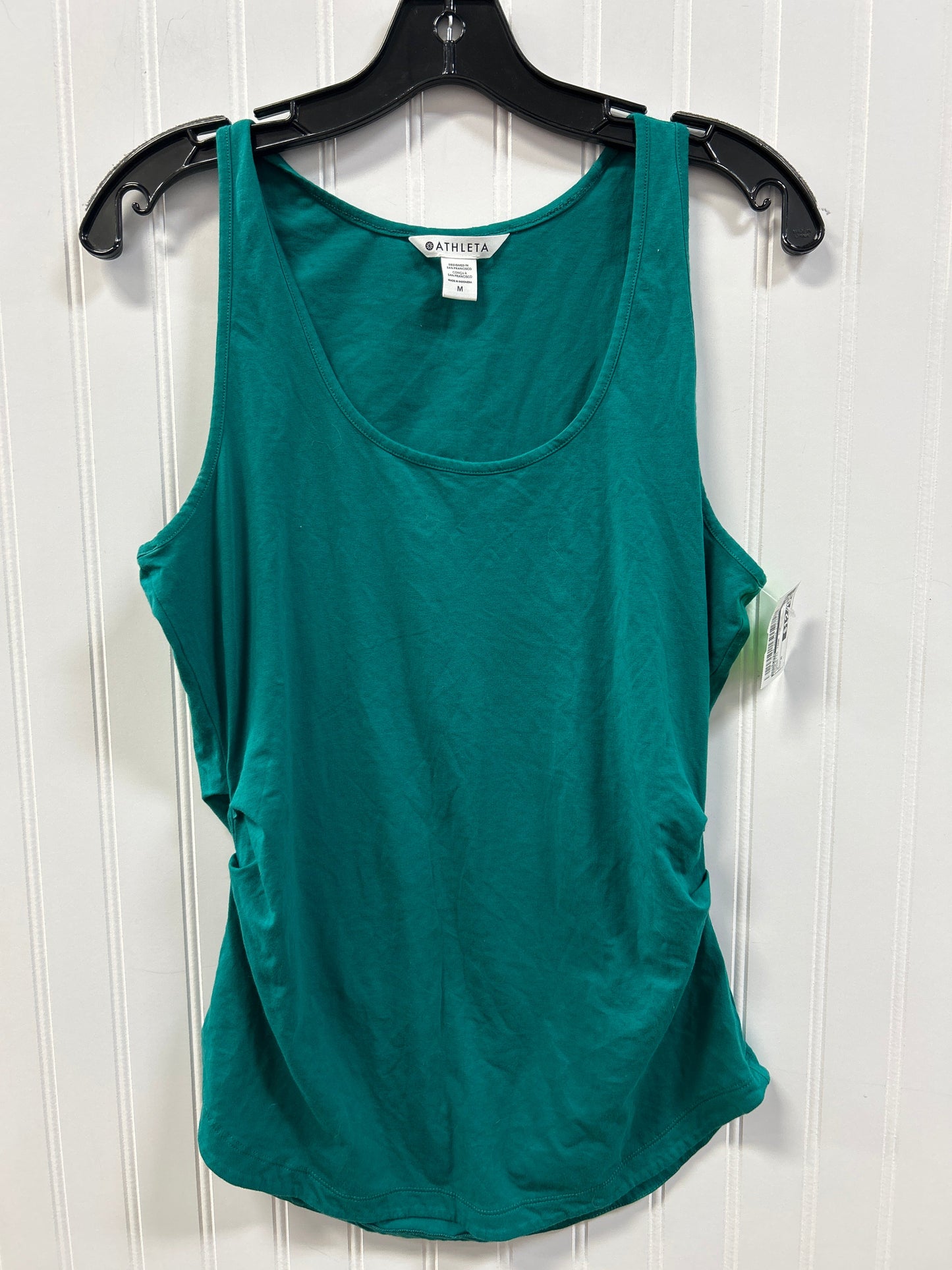 Athletic Tank Top By Athleta In Green, Size:M