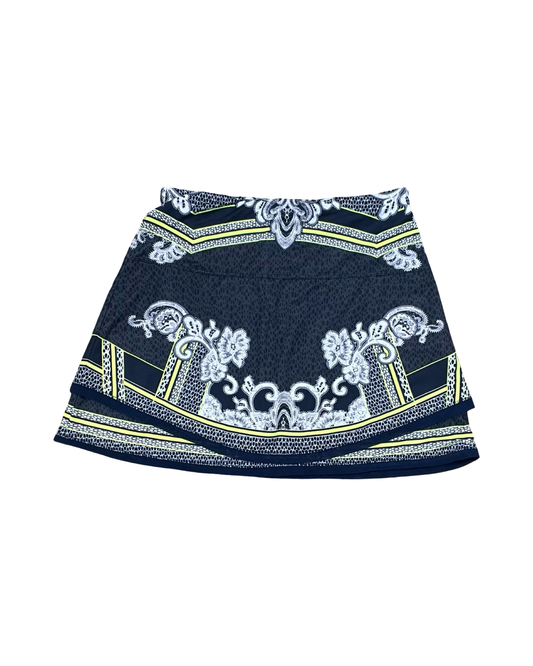 Skort By Lucky In Love In Blue & Yellow, Size:Xs