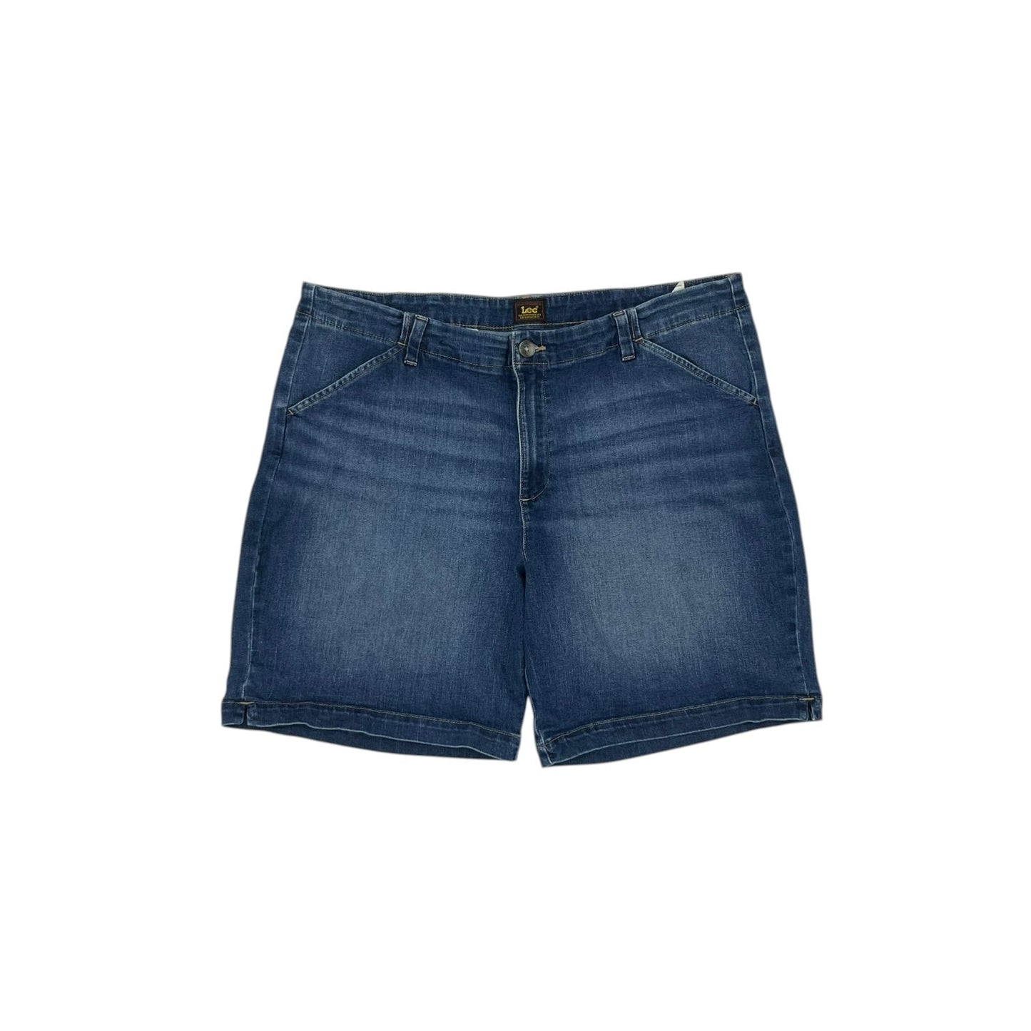Shorts By Lee In Blue Denim, Size:20
