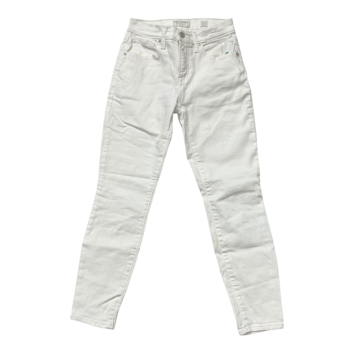 Jeans Skinny By Lucky Brand In White, Size:4