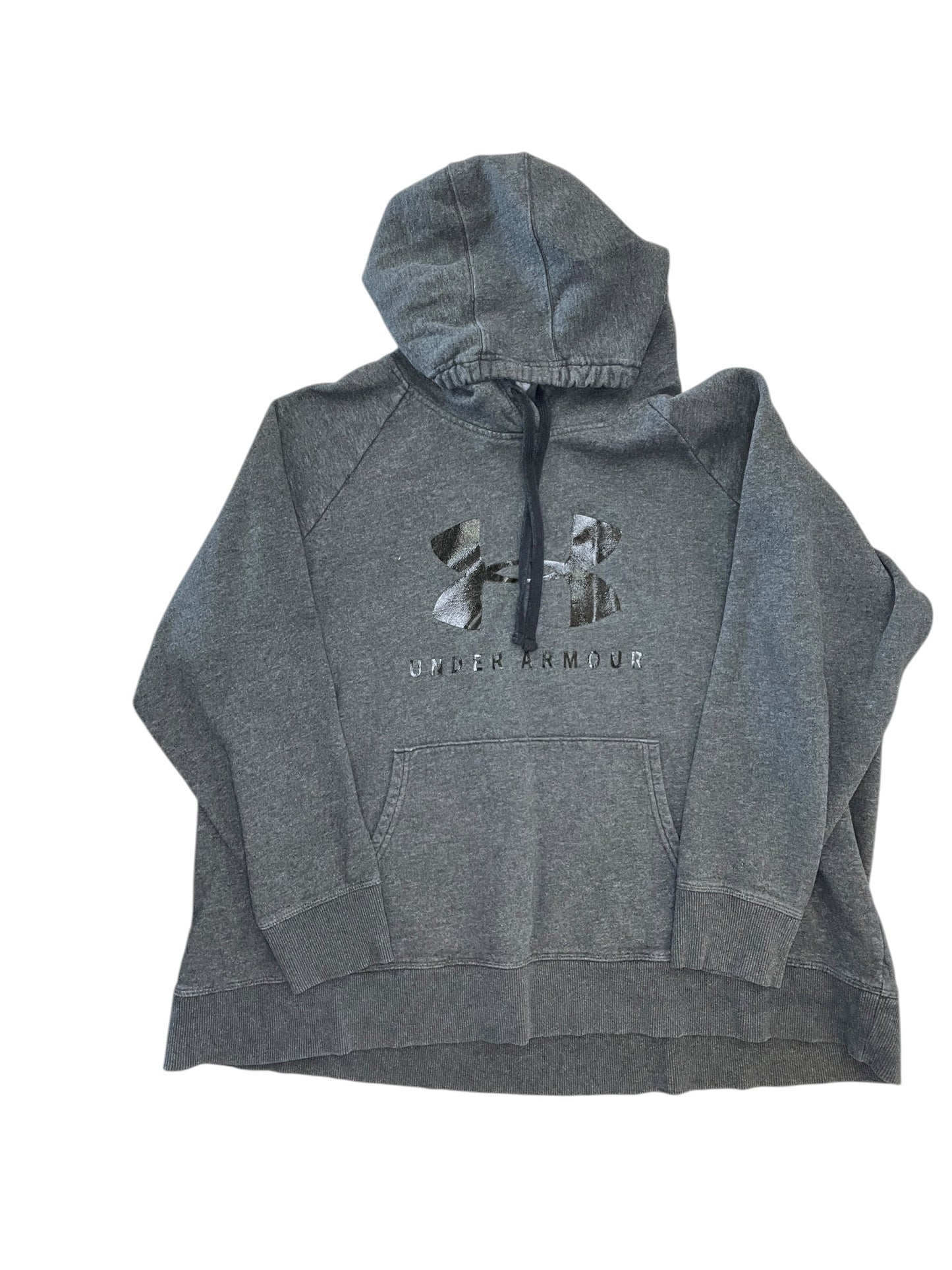 Athletic Sweatshirt Hoodie By Under Armour In Grey, Size:2X