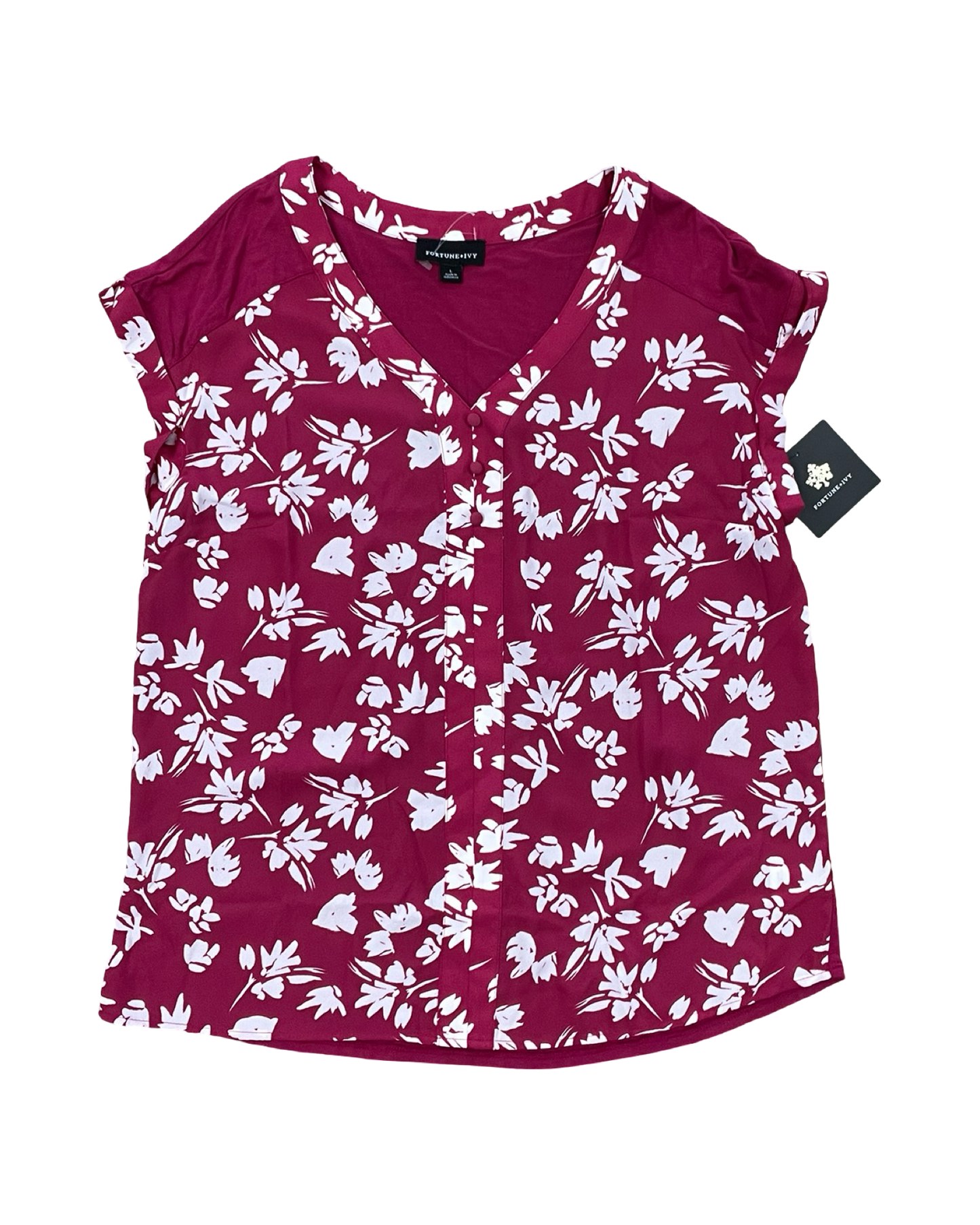 Top Sleeveless By Fortune & Ivy In Pink, Size:L