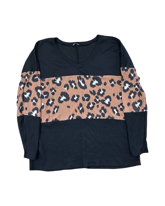 Top Ls By Heimish Usa In Black, Size:2X