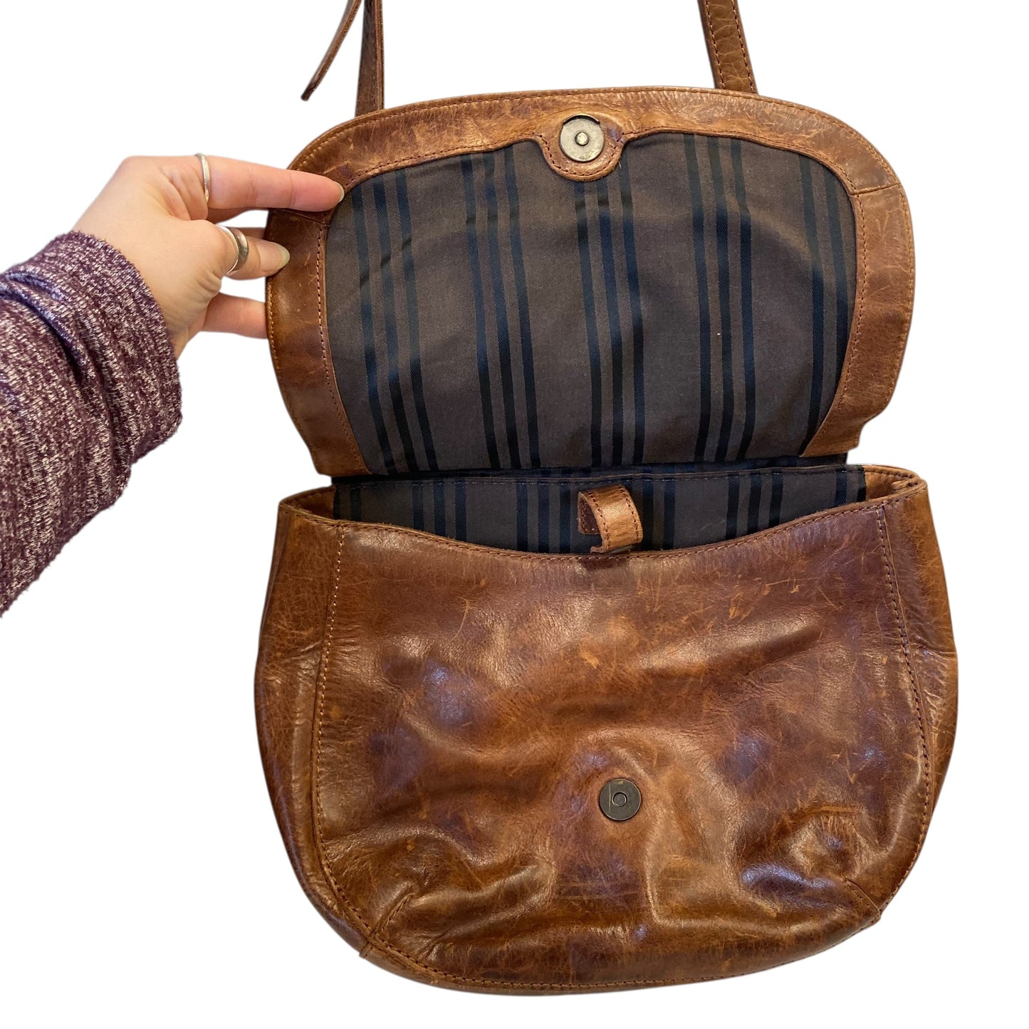 Crossbody Designer By Frye In Brown, Size:Medium