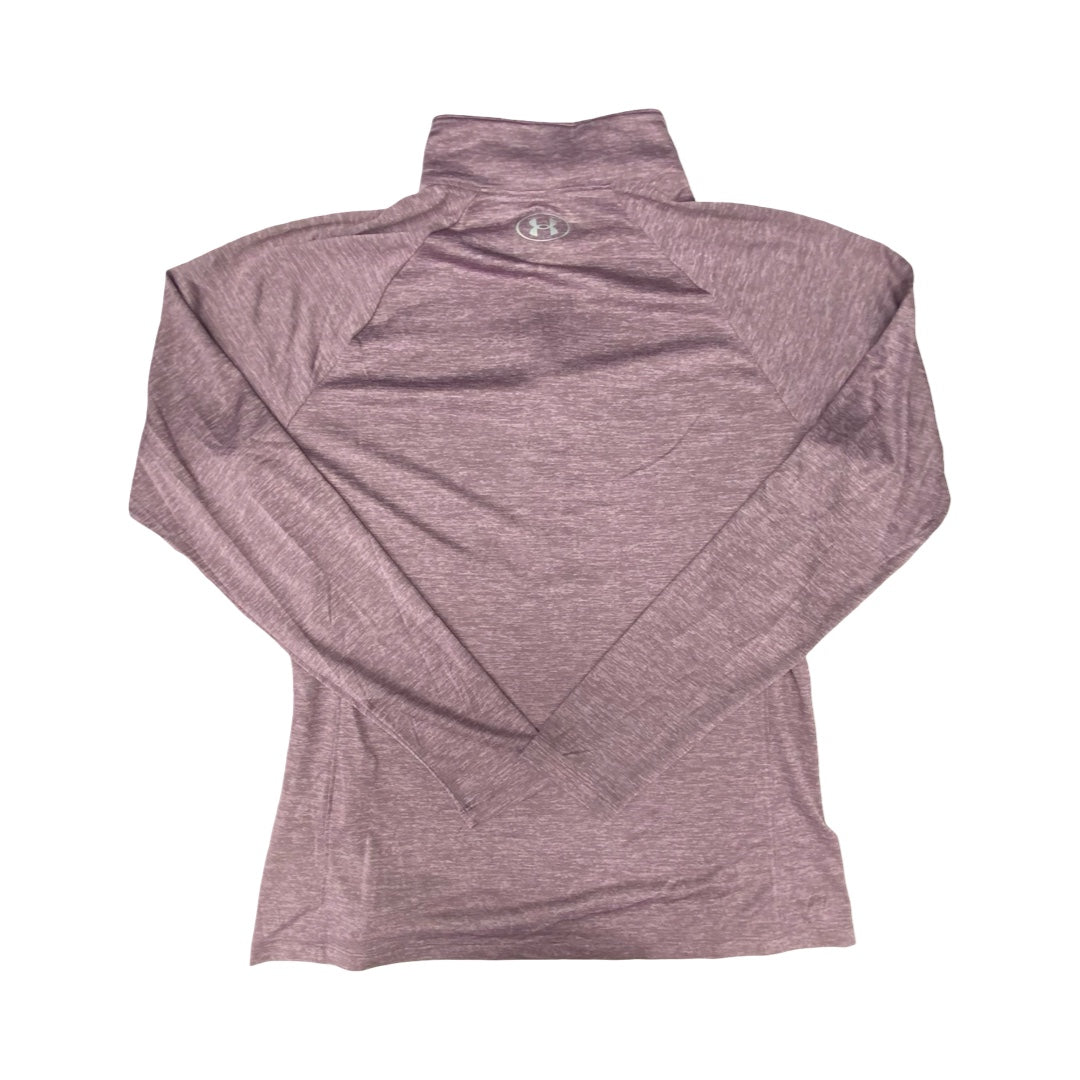 Athletic Top Ls Collar By Under Armour In Purple, Size:Xl