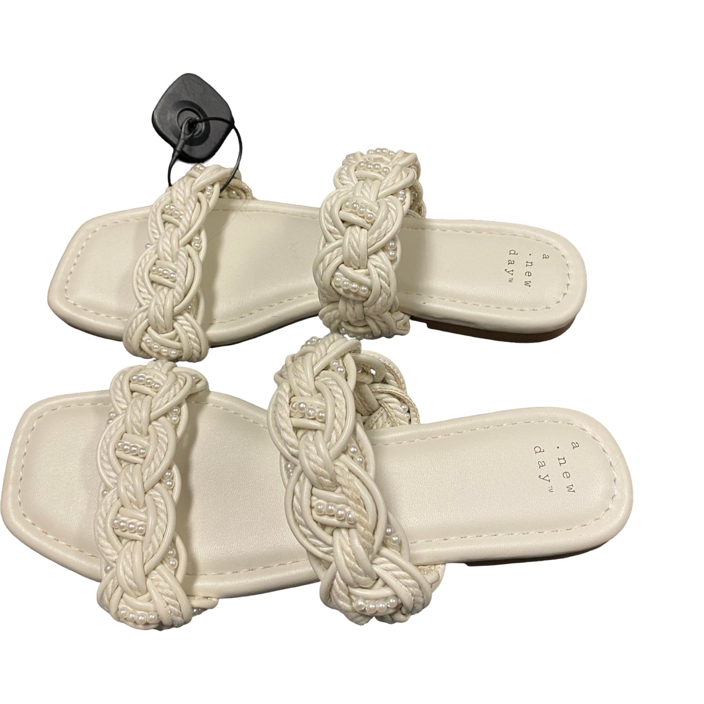 Sandals Flats By A New Day In Ivory, Size:8