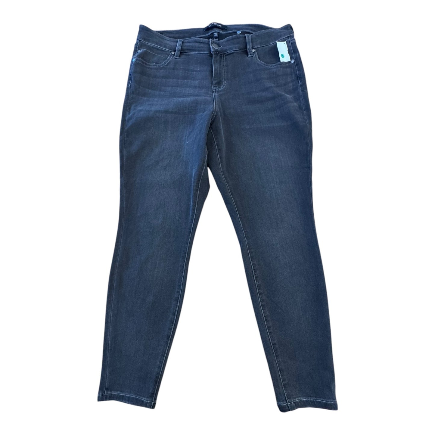 Jeans Boot Cut By Liverpool In Black Denim, Size:16