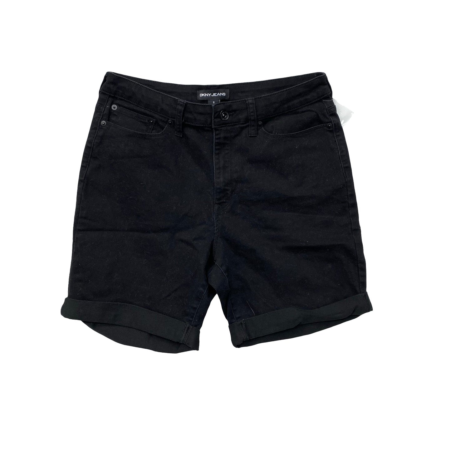 Shorts By Dkny In Black Denim, Size:8