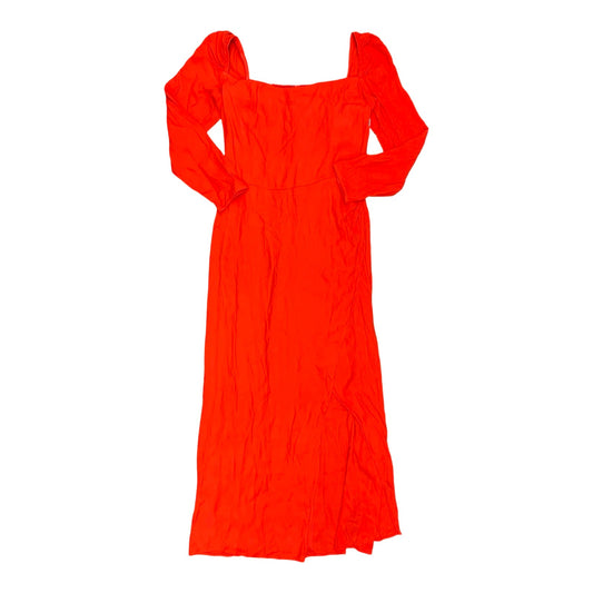 Dress Casual Midi By Reformation In Orange, Size:12
