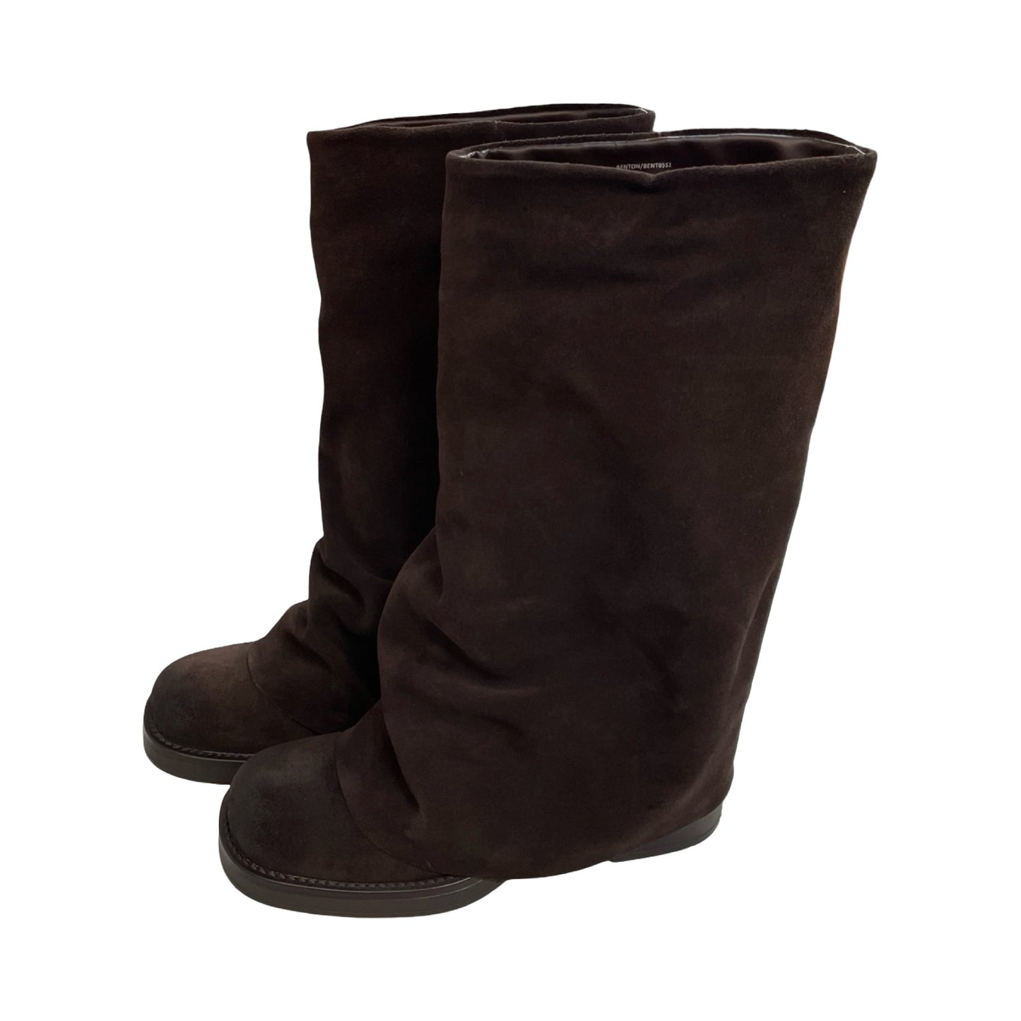 Boots Knee Flats By Steve Madden In Brown, Size:7