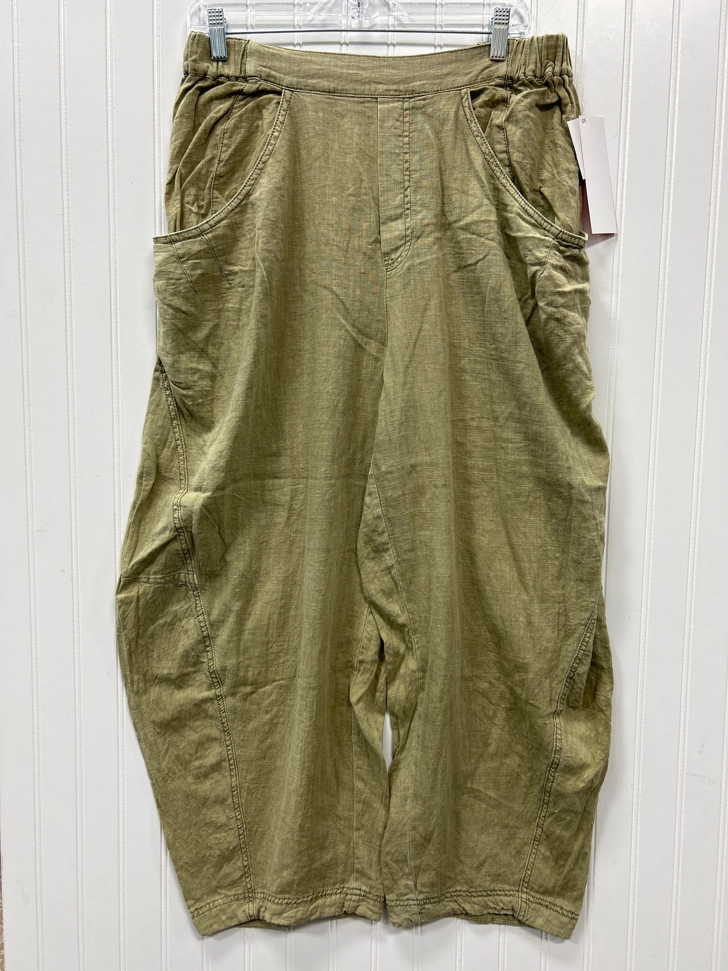 Pants Linen By Free People In Green, Size:L