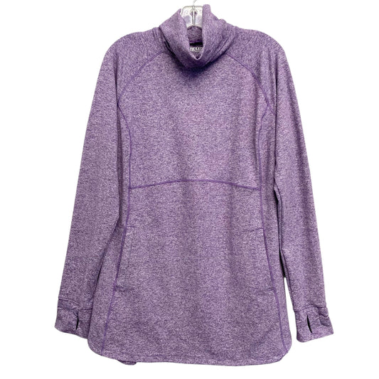 Athletic Top Ls Collar By Duluth Trading In Purple, Size:M