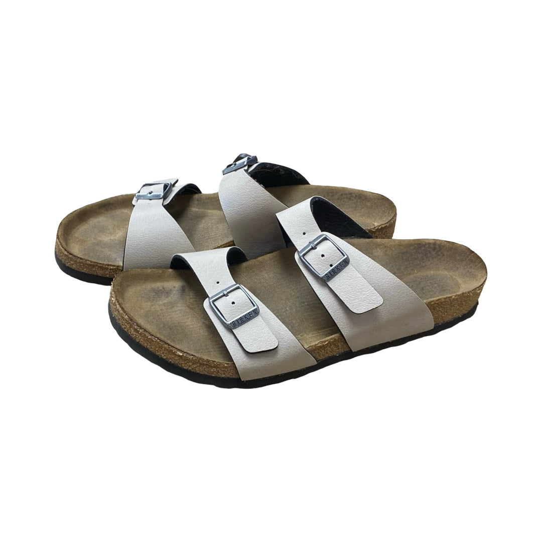 Sandals Designer By Birkenstock In Taupe, Size:9