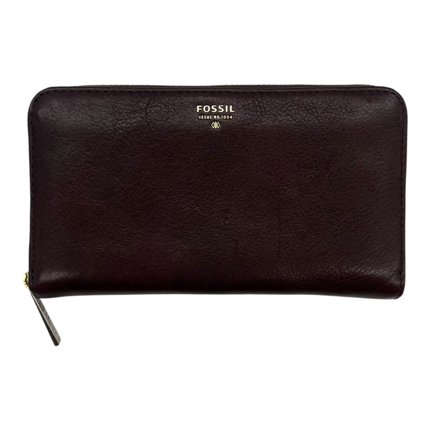 Wallet Leather By Fossil In Brown, Size:Medium