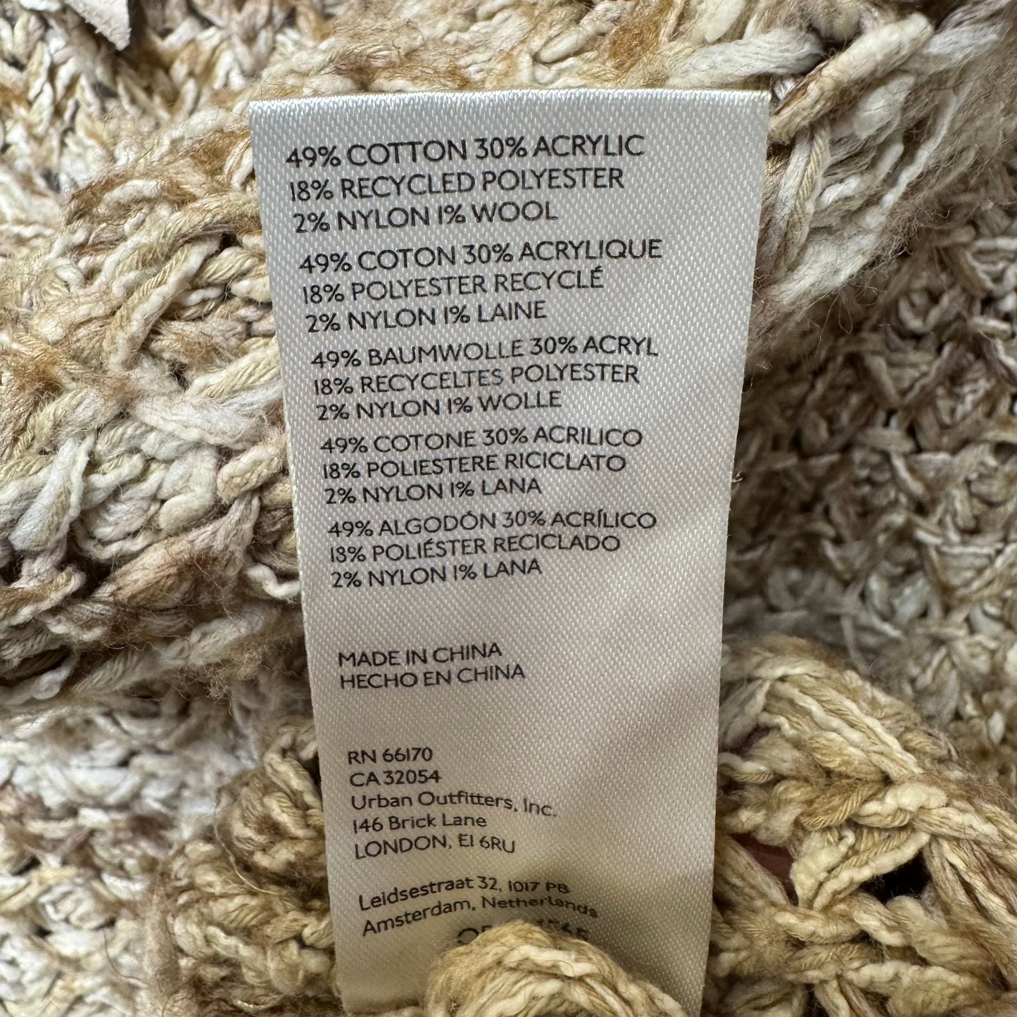 Sweater Short Sleeve By Pilcro In Tan, Size: Xl