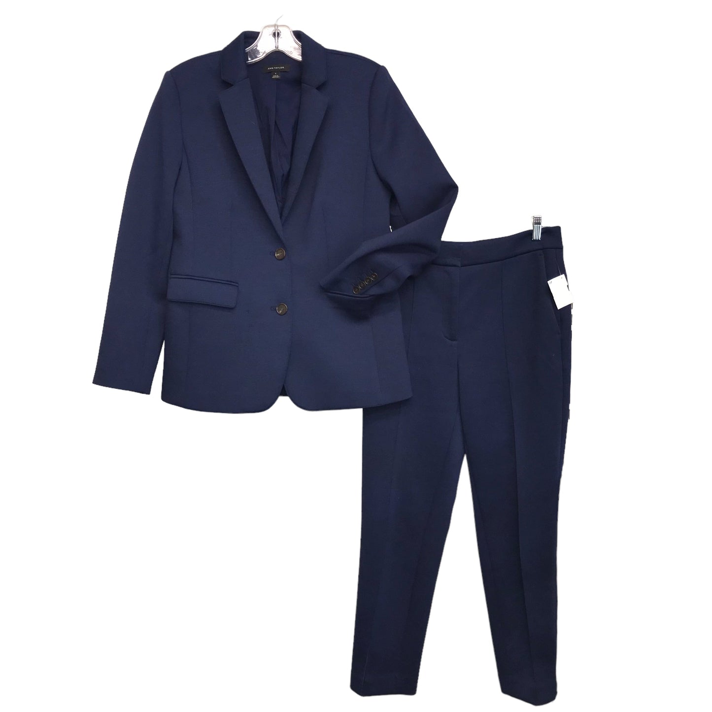 NAVY PANTS SUIT 2PC by ANN TAYLOR Size:4