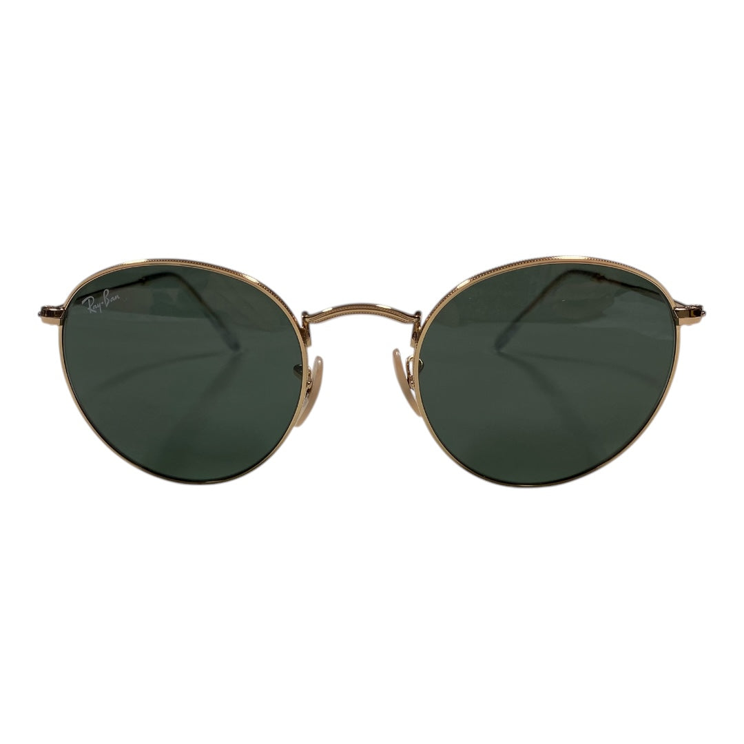 Sunglasses Designer By Ray Ban In Gold