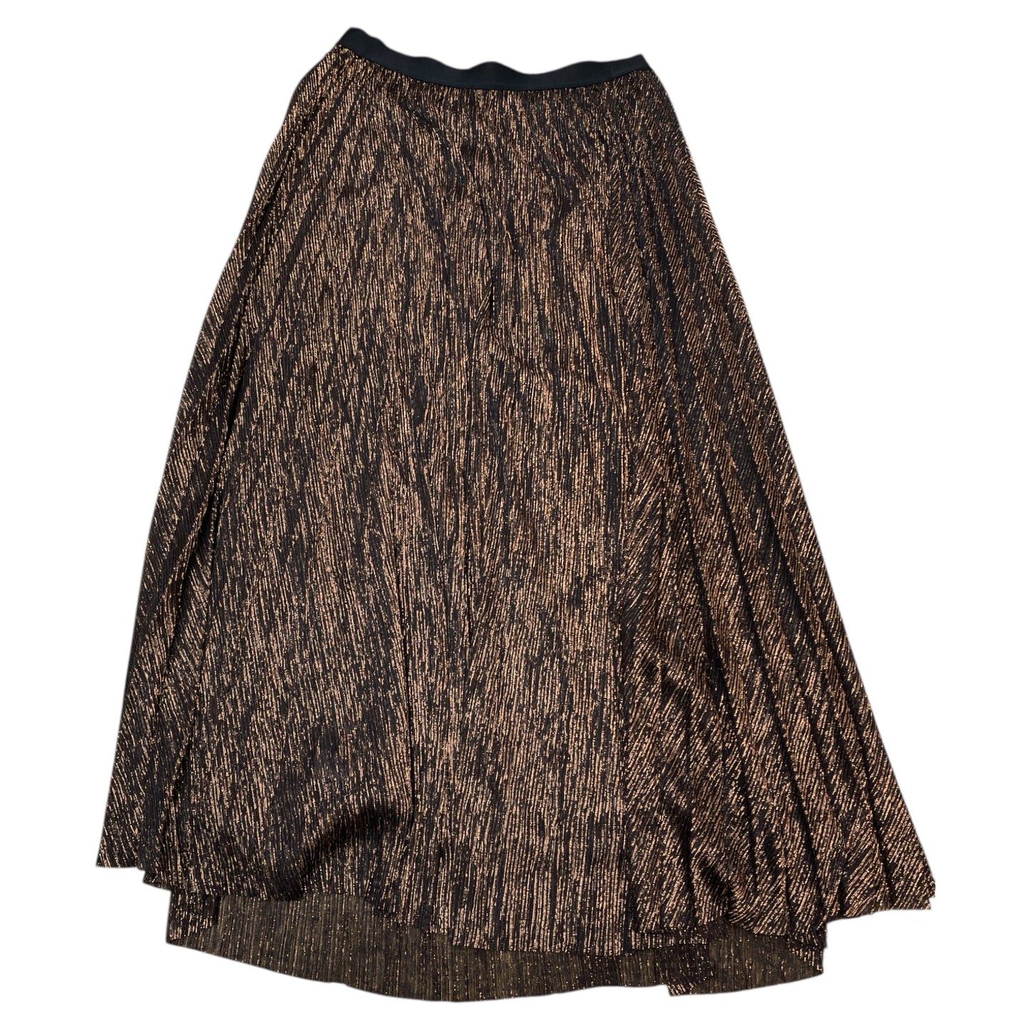 Skirt Maxi By Halogen In Black & Gold, Size:M