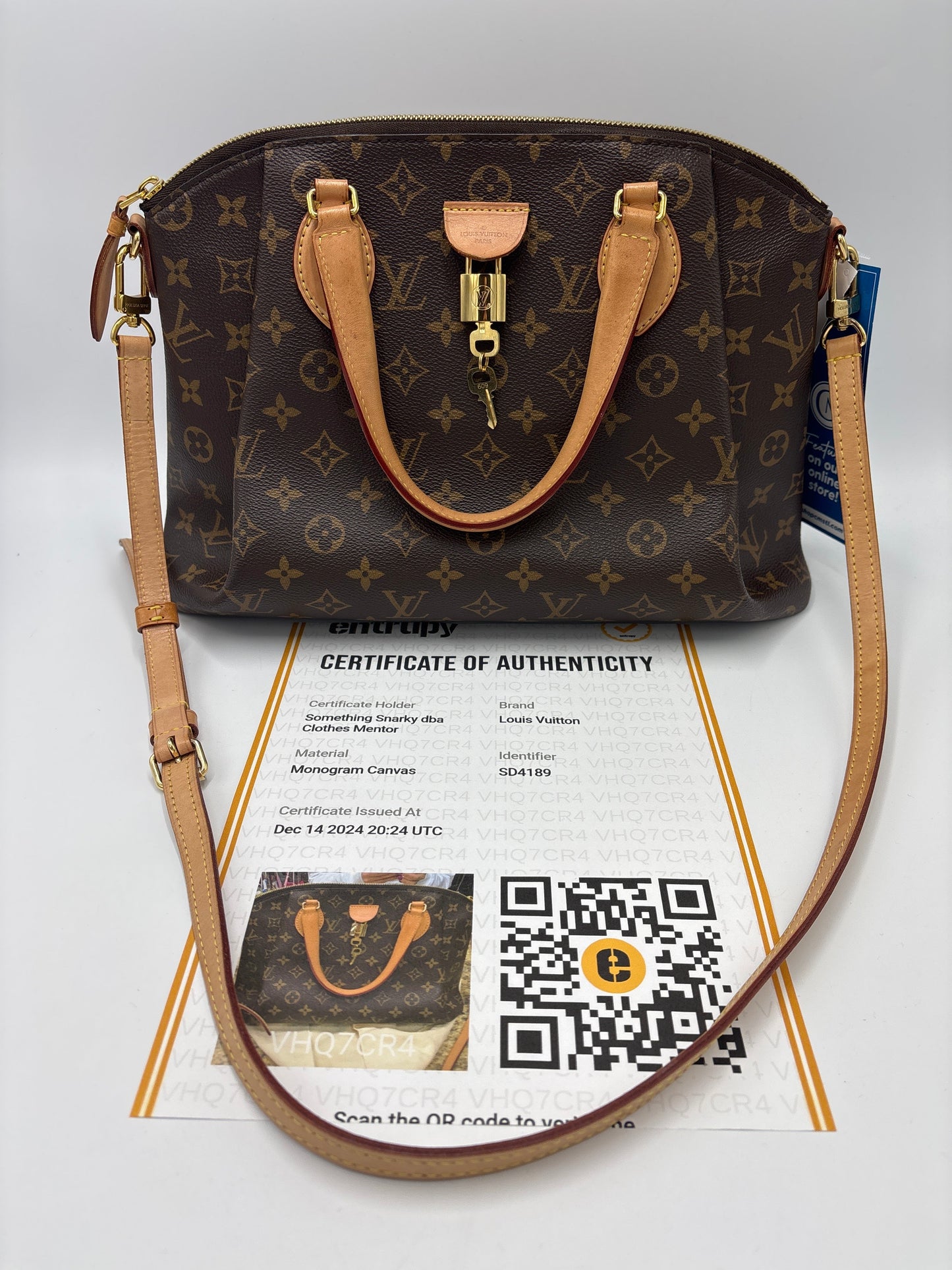 Louis Vuitton Rivoli MM Monogram Designer Luxury Handbag