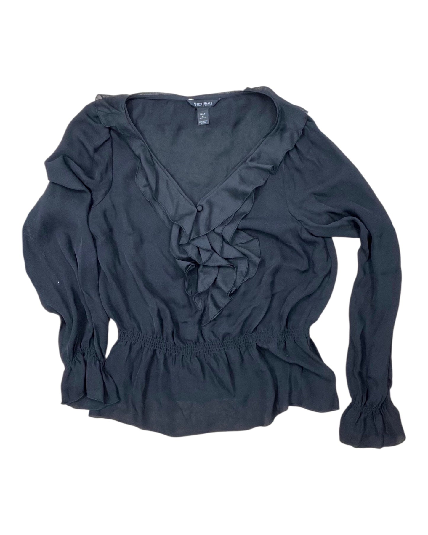 Top Ls By White House Black Market In Black, Size:L