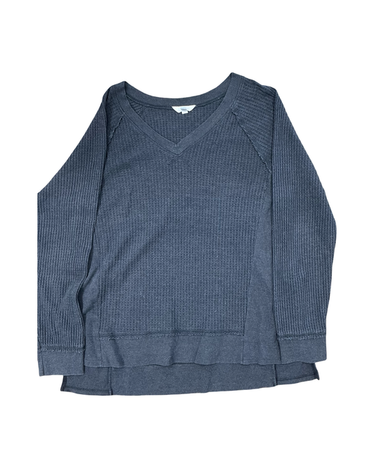 Top Ls By Time And Tru In Grey, Size:Xl
