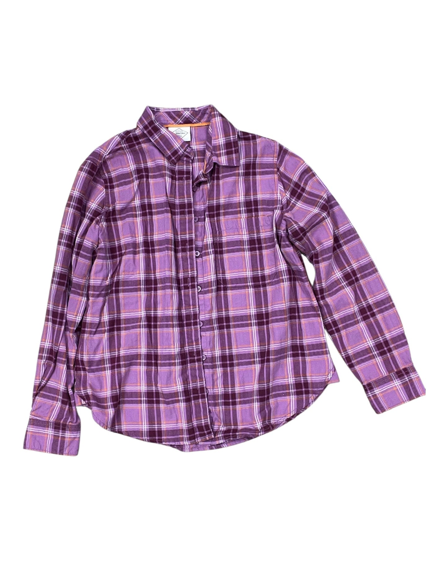 Blouse Ls By St Johns Bay In Purple, Size:Sp