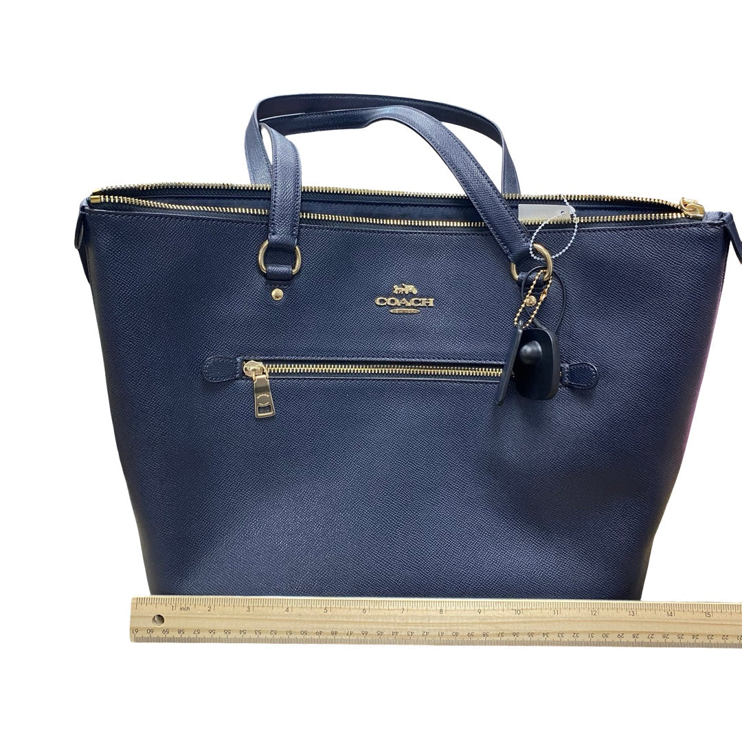 Handbag Designer By Coach In Blue, Size:Large