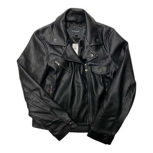 Jacket Moto By Banana Republic In Black, Size:M
