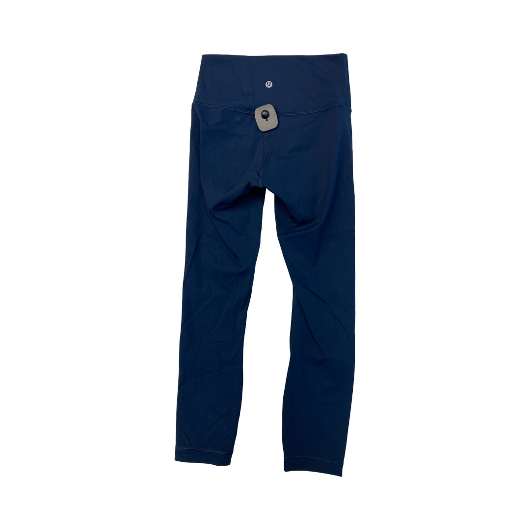 Athletic Leggings By Lululemon In Navy, Size:4