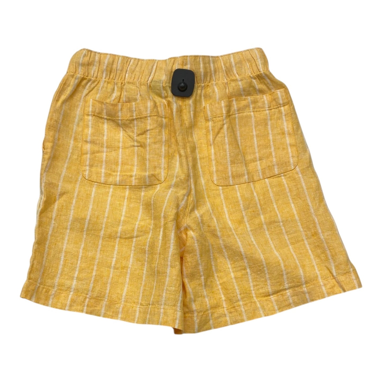 Shorts By Lands End In White & Yellow, Size:S