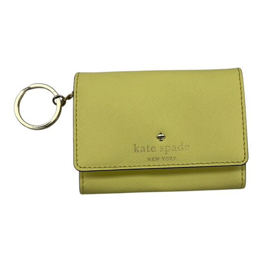 Id/Card Holder Designer By Kate Spade In Yellow