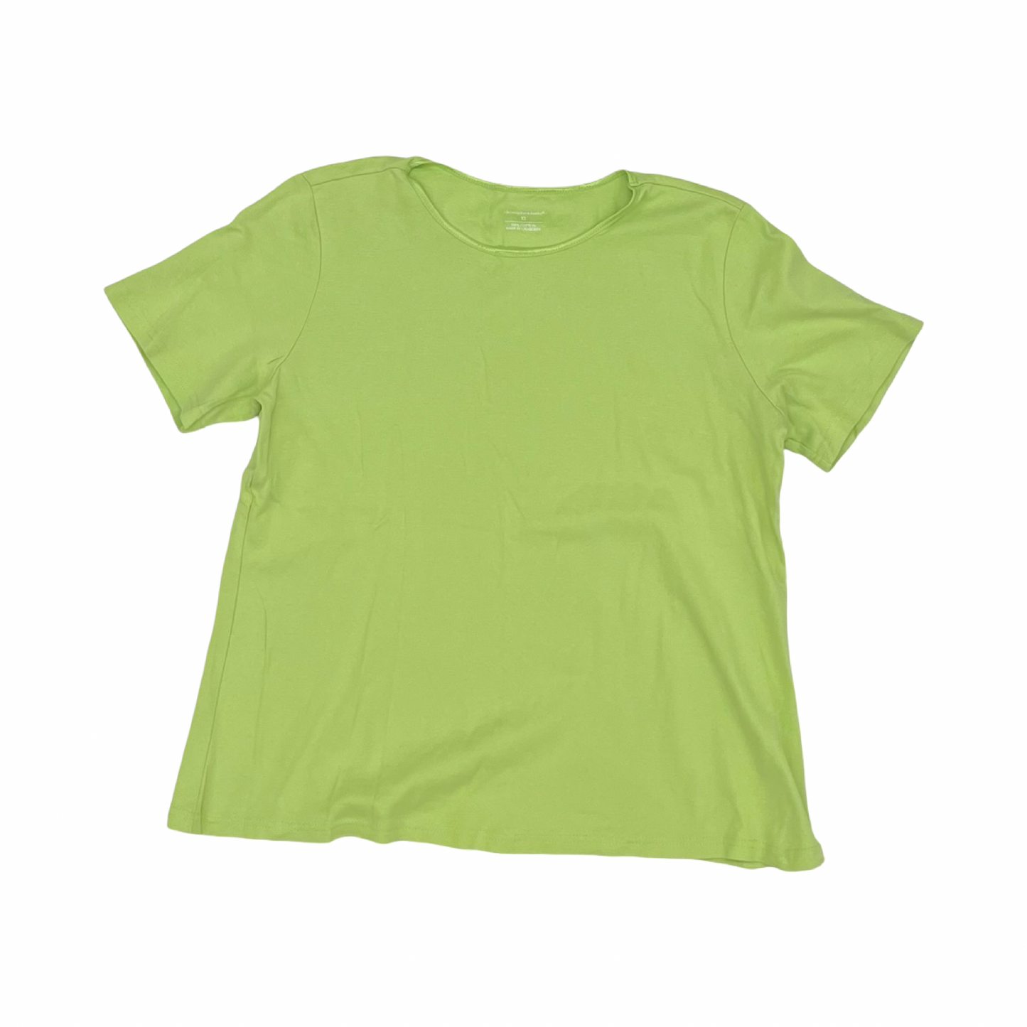 Top Ss Basic By Christopher And Banks In Green, Size:Xl