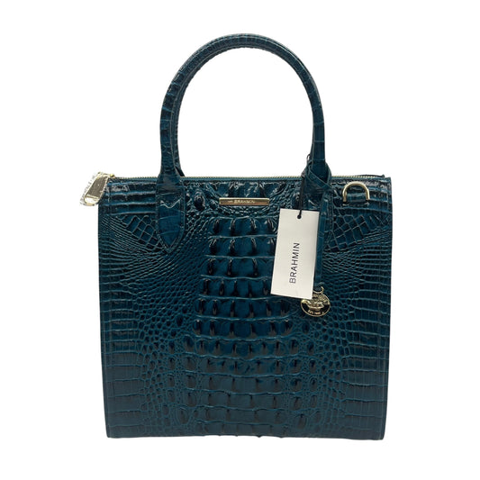 Handbag Designer By Brahmin In Teal, Size:Medium