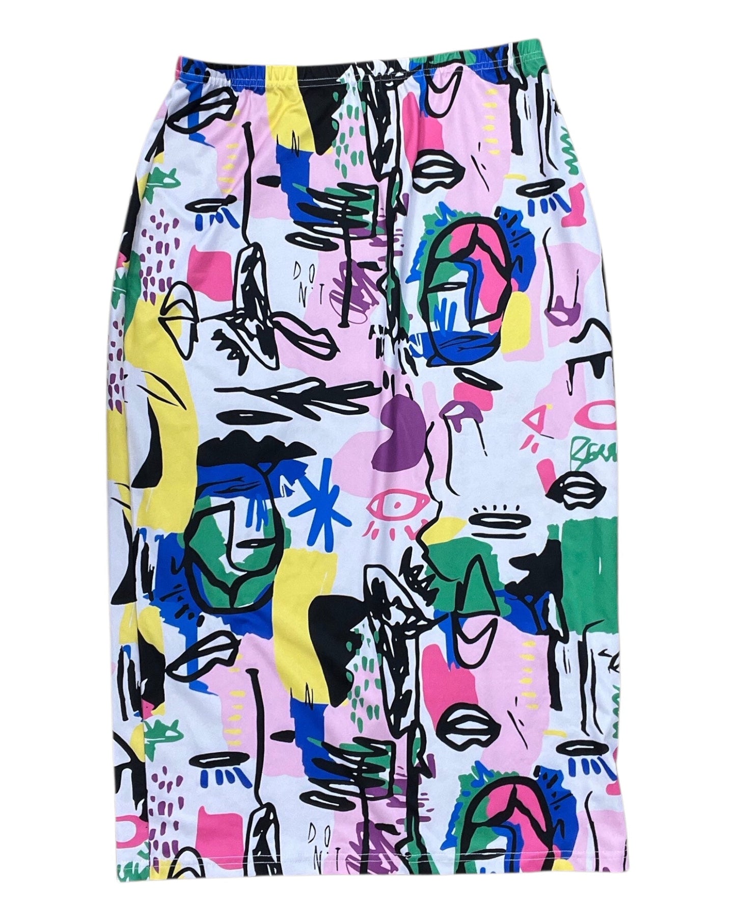 Skirt Midi By Shein In Pink & White, Size:L