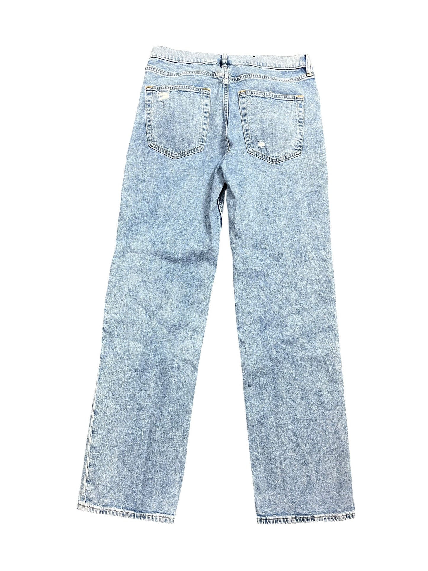 Jeans Straight By Gap In Blue Denim, Size:8