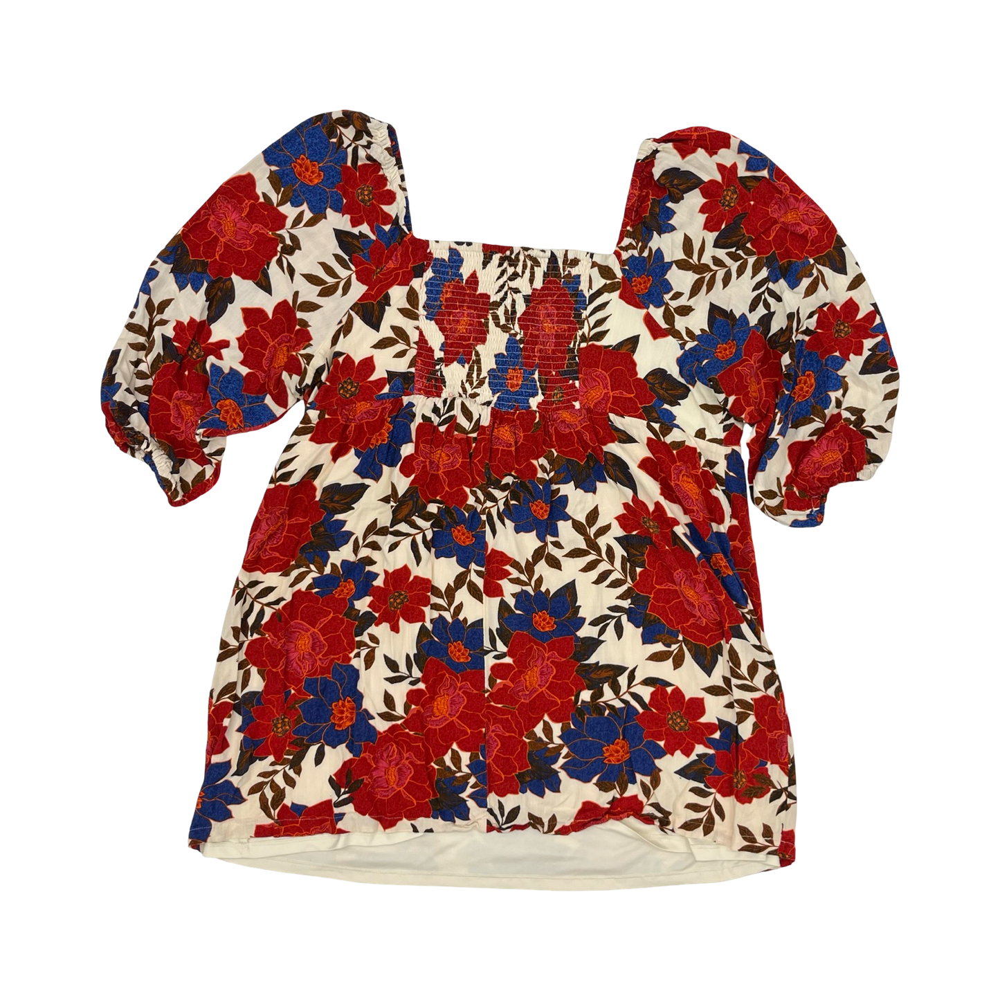Dress Casual Short By Maurices In Blue & Red, Size:3X