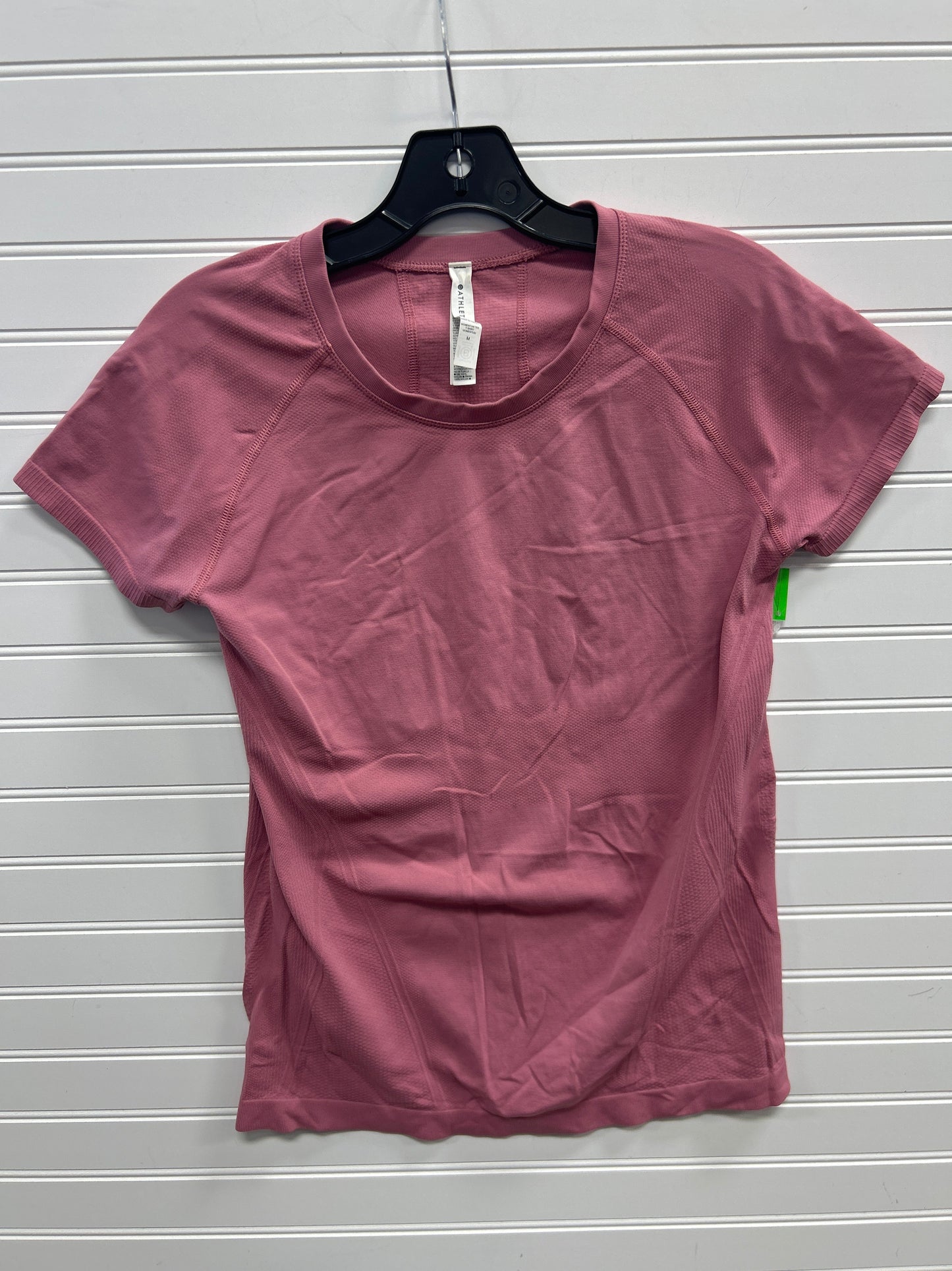 Athletic Top Ss By Athleta In Pink, Size:M