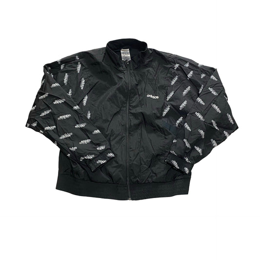 Athletic Jacket By Adidas In Black, Size:L