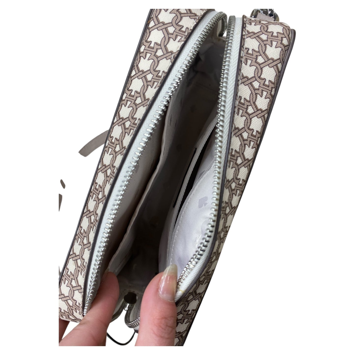 Handbag Designer By Kate Spade In Taupe, Size:Medium