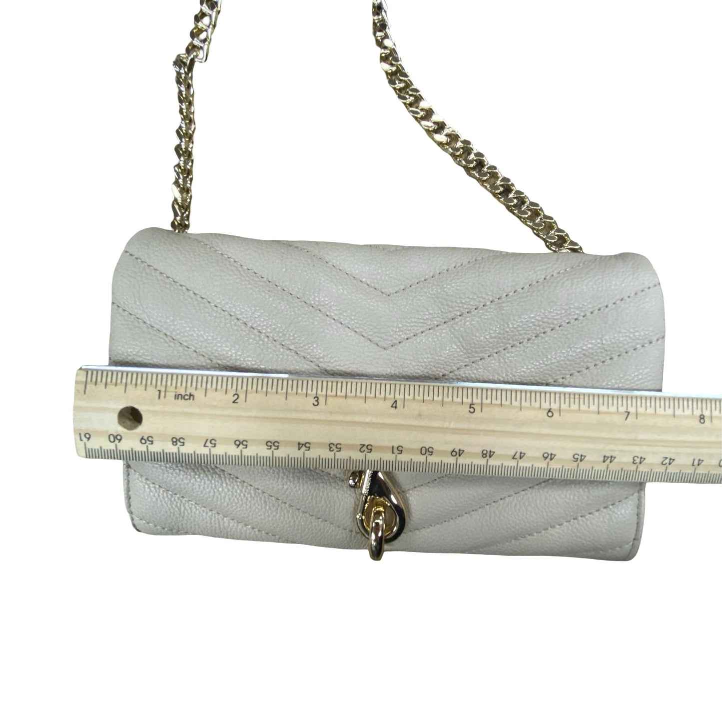 Handbag Designer By Rebecca Minkoff In Beige, Size:Small