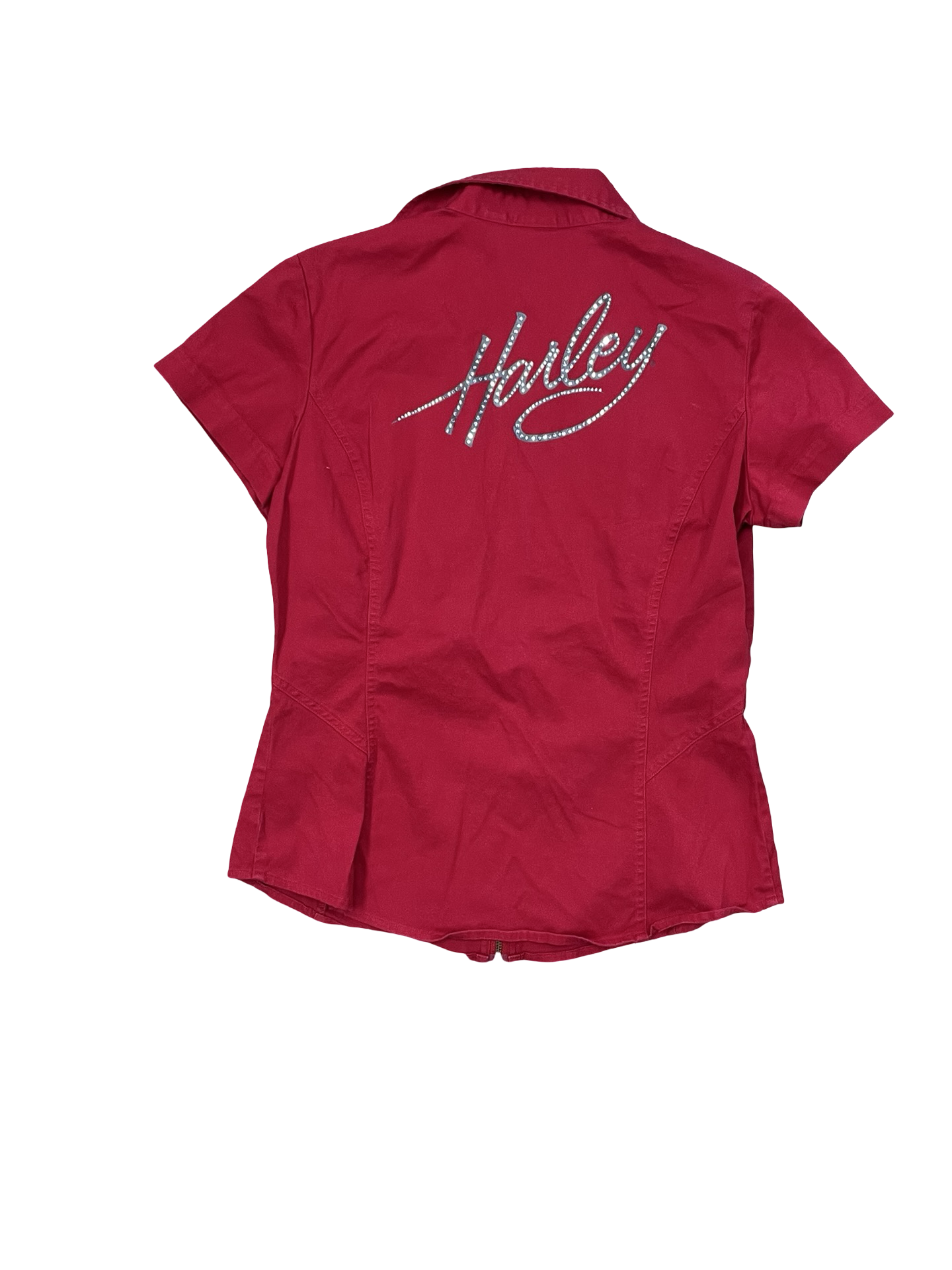 Blouse Ss By Harley Davidson In Red, Size:M