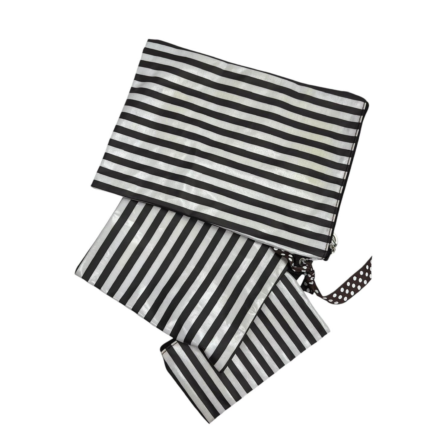 Makeup Bag By Henri Bendel In Striped Pattern, Size:Medium