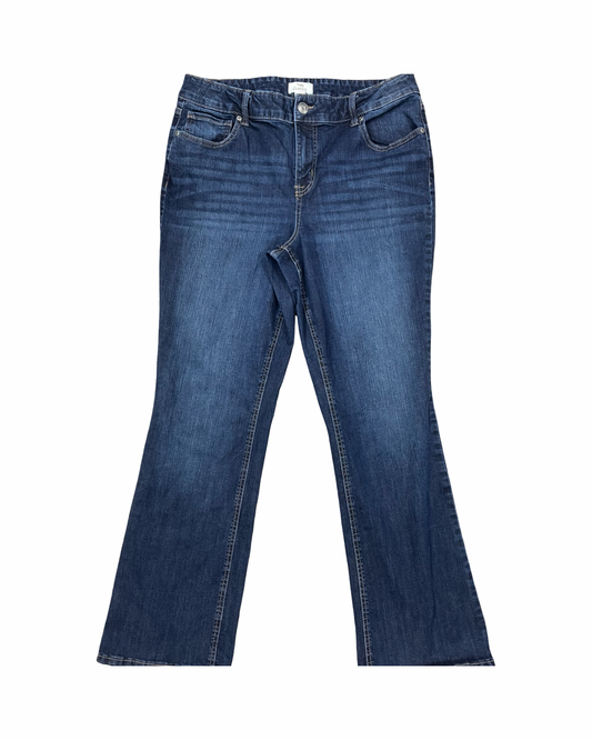 Jeans Boot Cut By Maurices In Blue Denim, Size:16