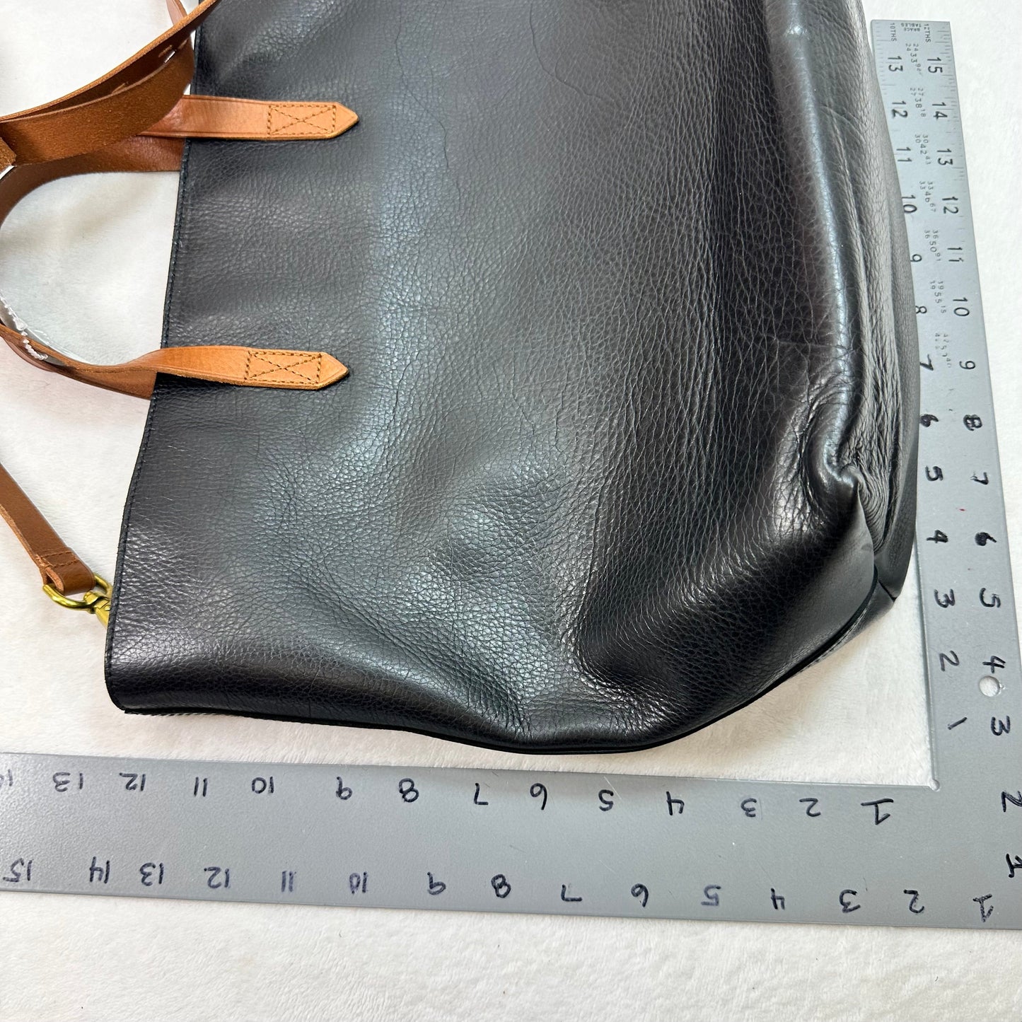 Leather Tote By Madewell, Size: Large
